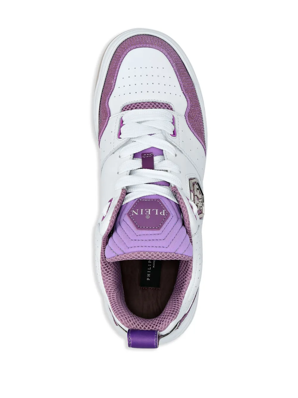 Philipp Plein Sneakers verfraaid met kristallen Paars
