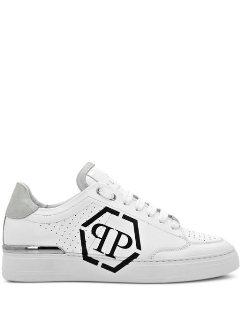 Philipp Plein Hexagon leather sneakers Men