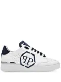 Philipp Plein Hexagon leather sneakers - White