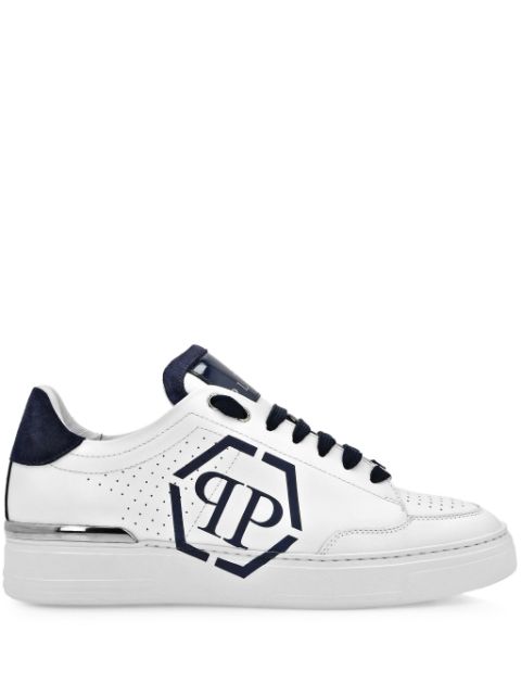 Philipp Plein Hexagon leather sneakers Men