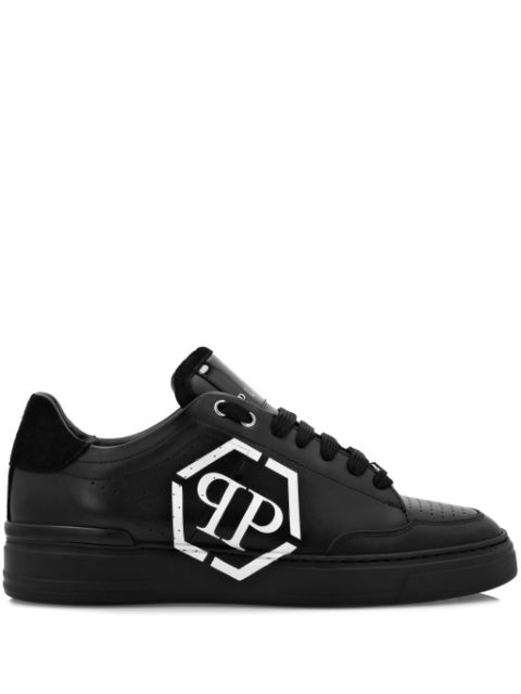 Philipp Plein Hexagon leather sneakers Men