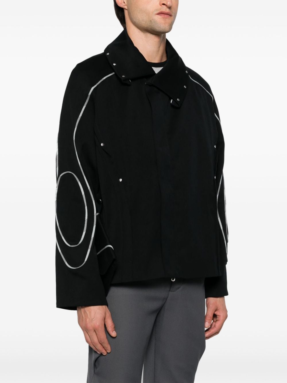 Shop Kiko Kostadinov Chalice Jacket In Black