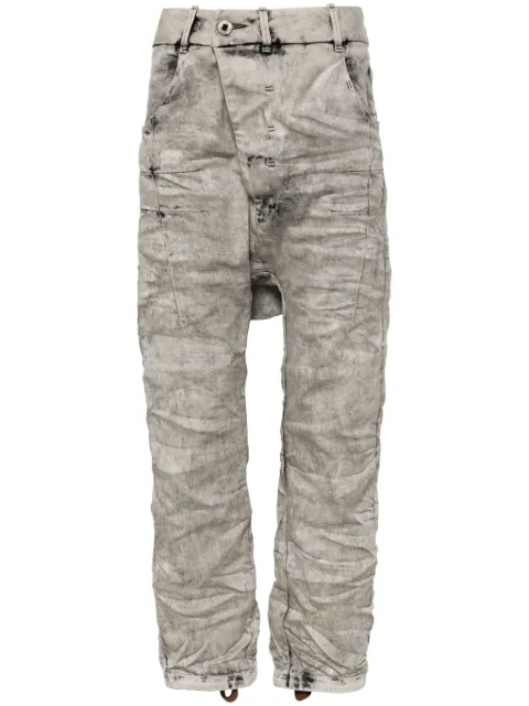 Boris Bidjan Saberi jeans drop crotch