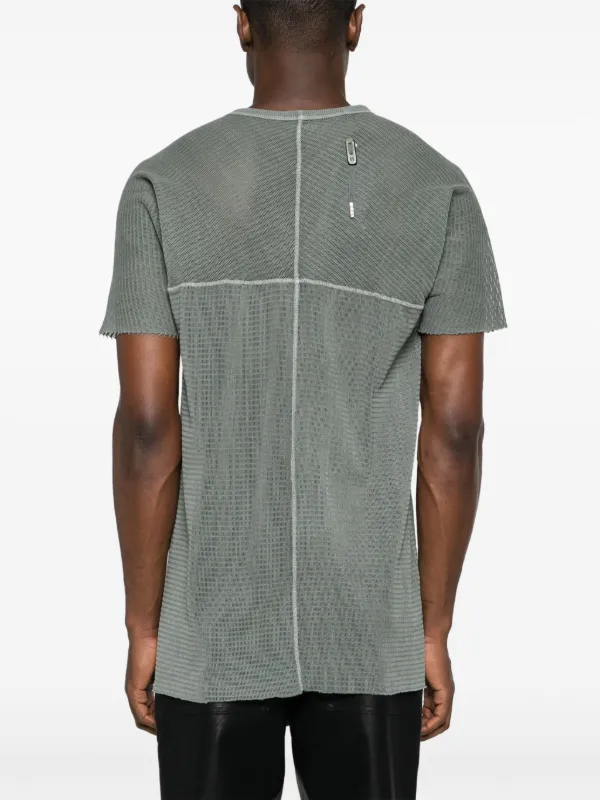 Tシャツ・カットソー BORIS BIDJAN SABERI Men T Shirts FTSCLASSIC1RFF035MELLOWROSE Boris Bidjan Saberi Ts Mesh T-shirt | Green | FARFETCH