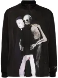 Undercover graphic-print textured sweatshirt - Black