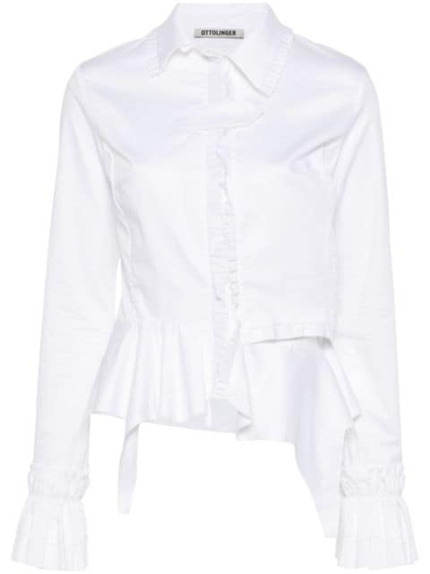 Ottolinger blusa asimétrica con volantes