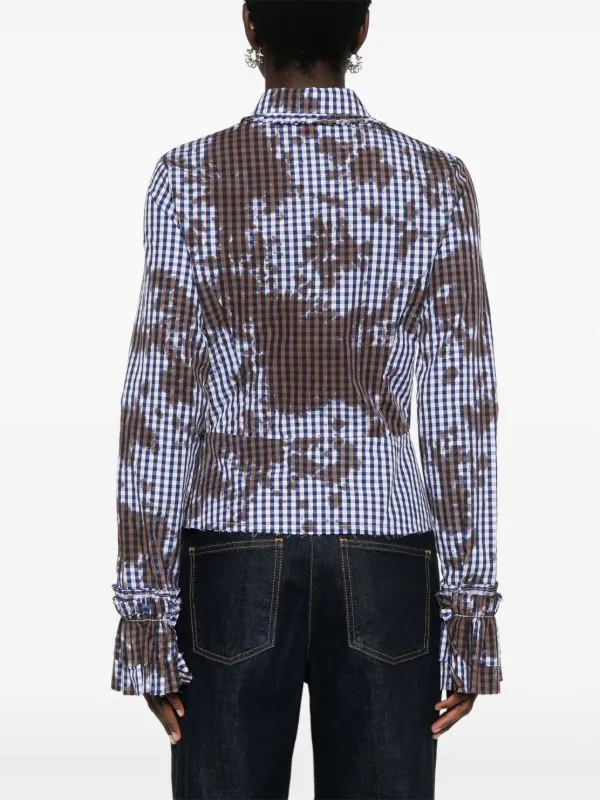 ottolinger gingham check blouse