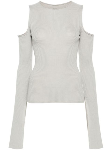 Rick Owens ribbed wool cut-out jumper