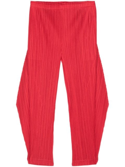 Pleats Please Issey Miyake plissé tapered trousers