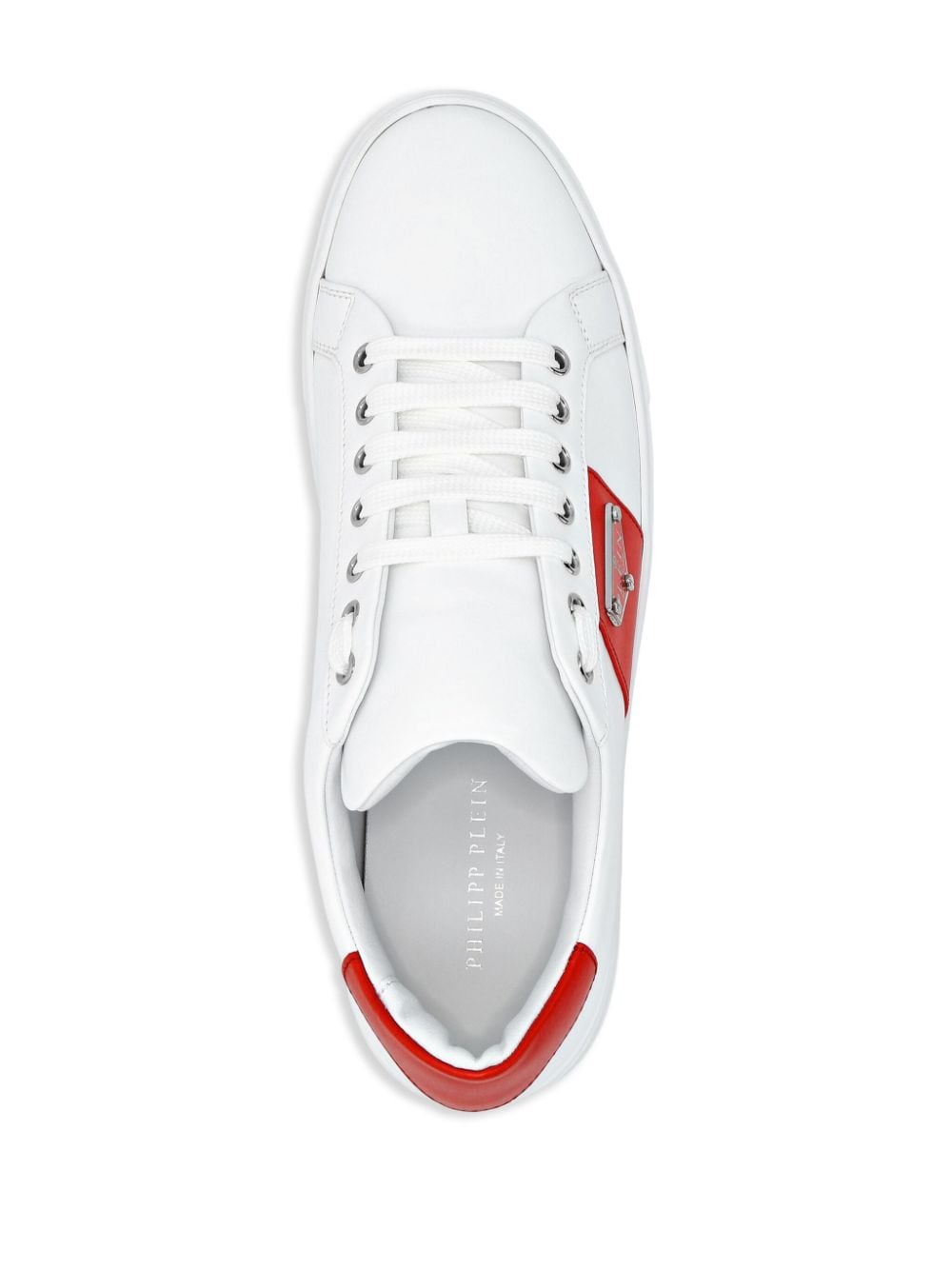 Philipp Plein logo-plaque panelled sneakers White