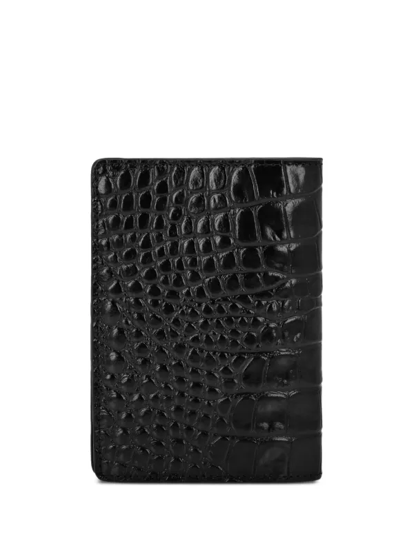 Philipp Plein Étui Pour Passeport Gothic Plein à Effet Peau De