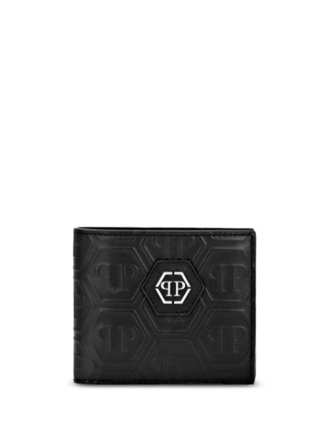 Philipp Plein monogram leather wallet Men