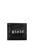 Philipp Plein Gothic Plein crocodile-embossed wallet - Black