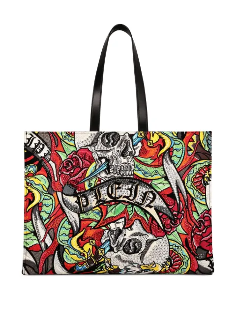 Philipp Plein Tattoo print shopping bag FADAWBA1996PLE005N - 0