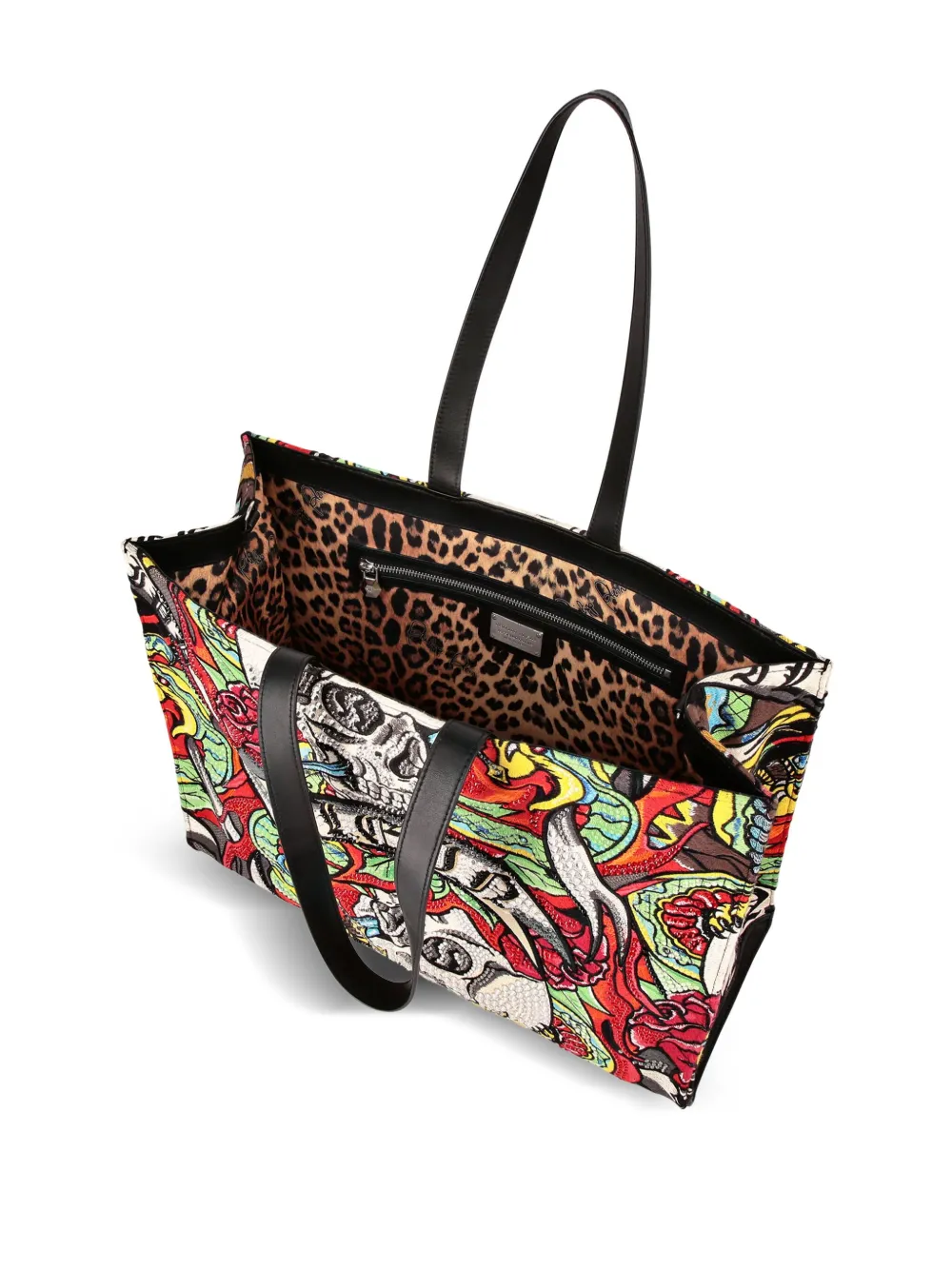 Philipp Plein Tattoo print shopping bag | Tote Bags | Image 3