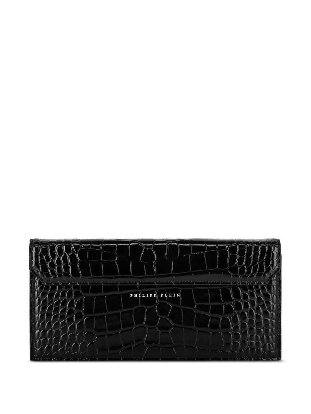 Philipp Plein Leren clutch - Zwart