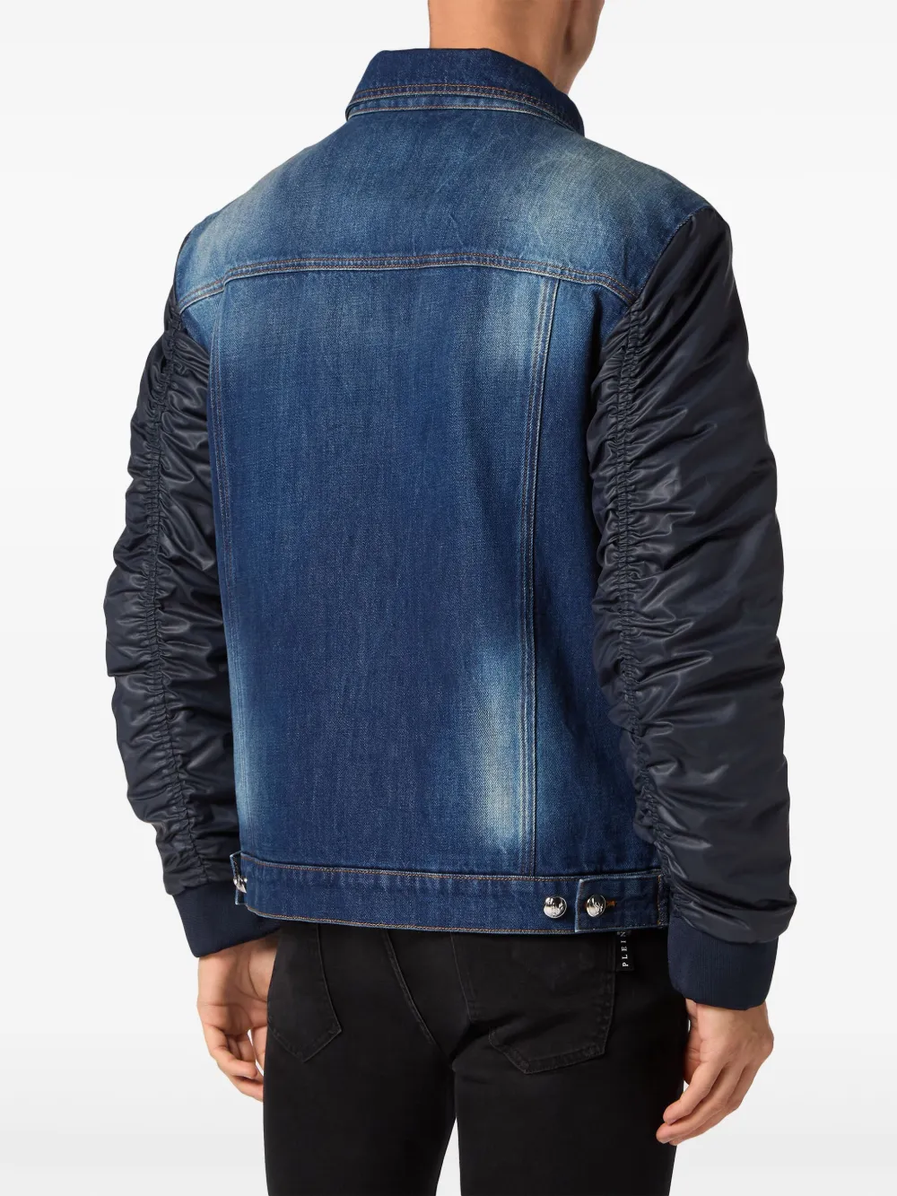Philipp Plein Denim jack Blauw