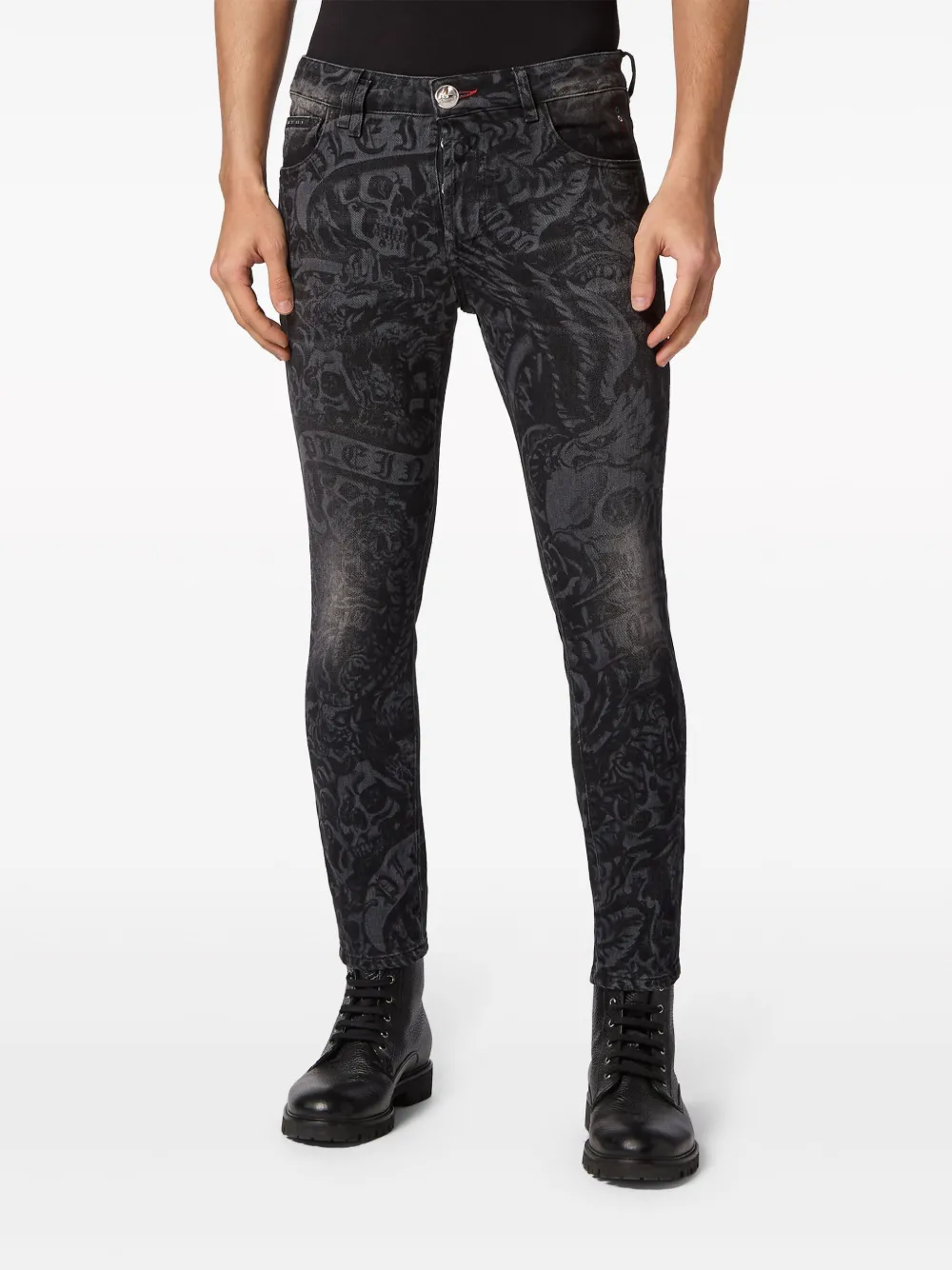 Philipp Plein Skinny jeans Zwart