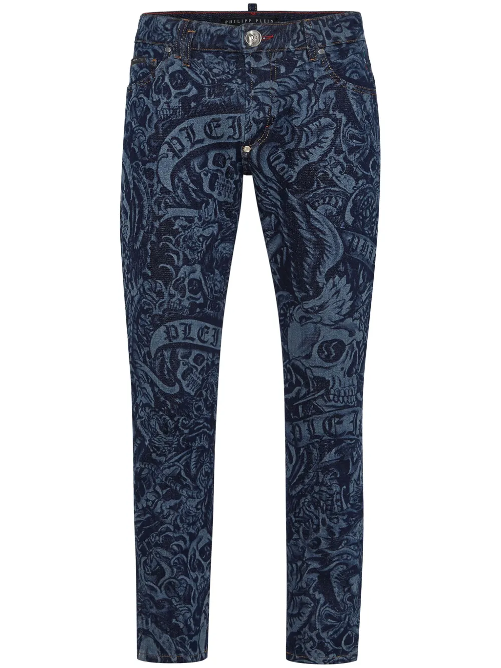 Philipp Plein Jeans skinny con stampa | blu | Image 1