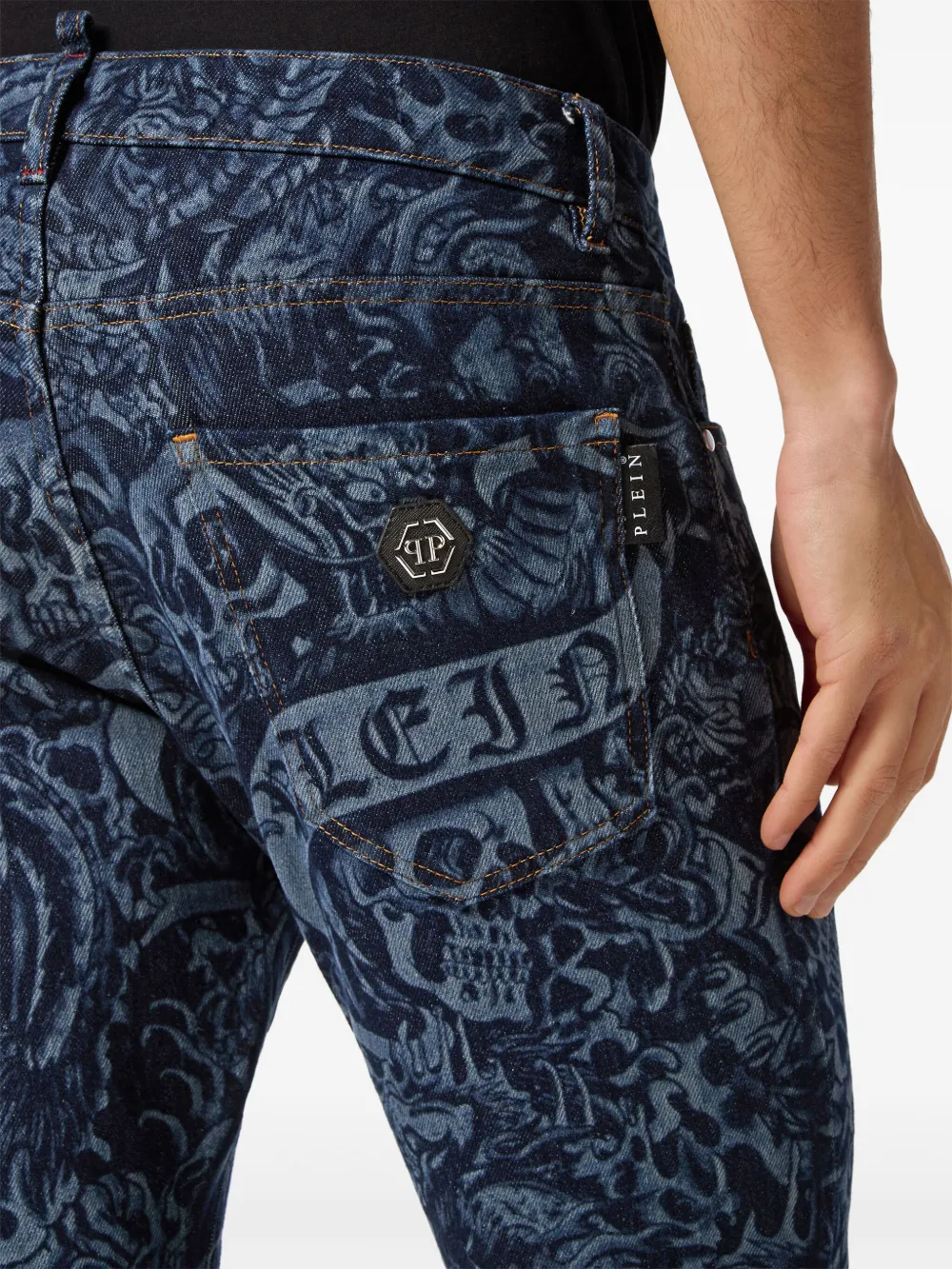 Philipp Plein Jeans skinny con stampa | Image 5