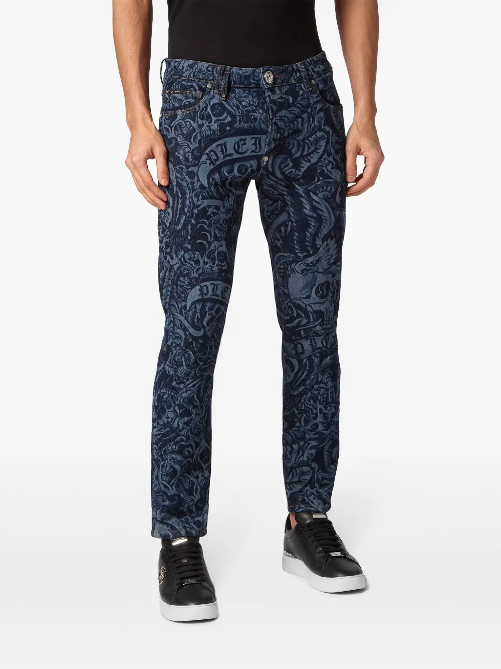 Philipp Plein Jeans skinny con stampa | Denim | Image 3