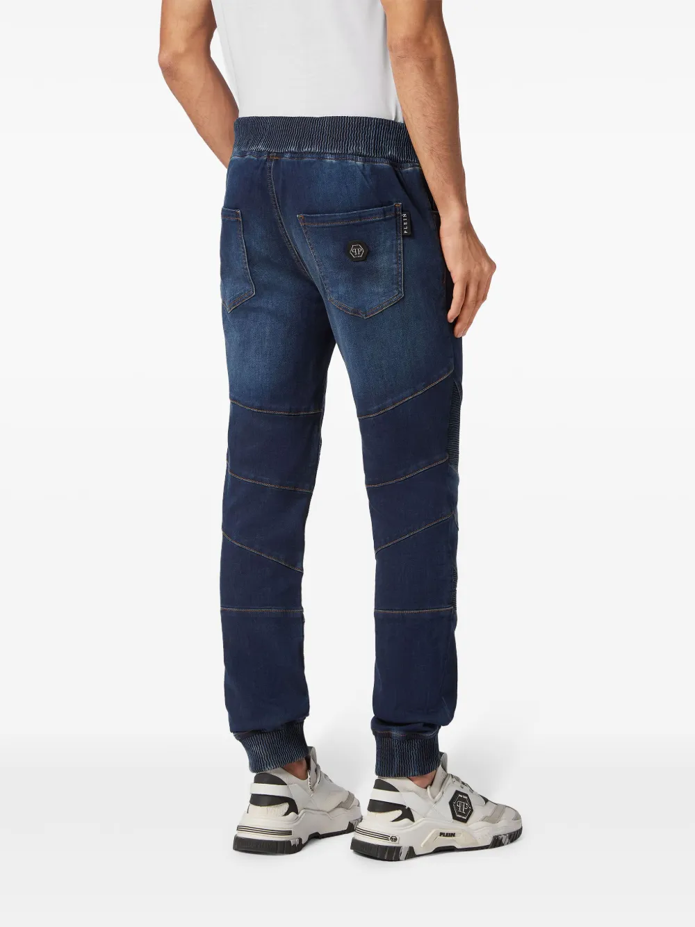 Philipp Plein Jeans met toelopende pijpen Blauw