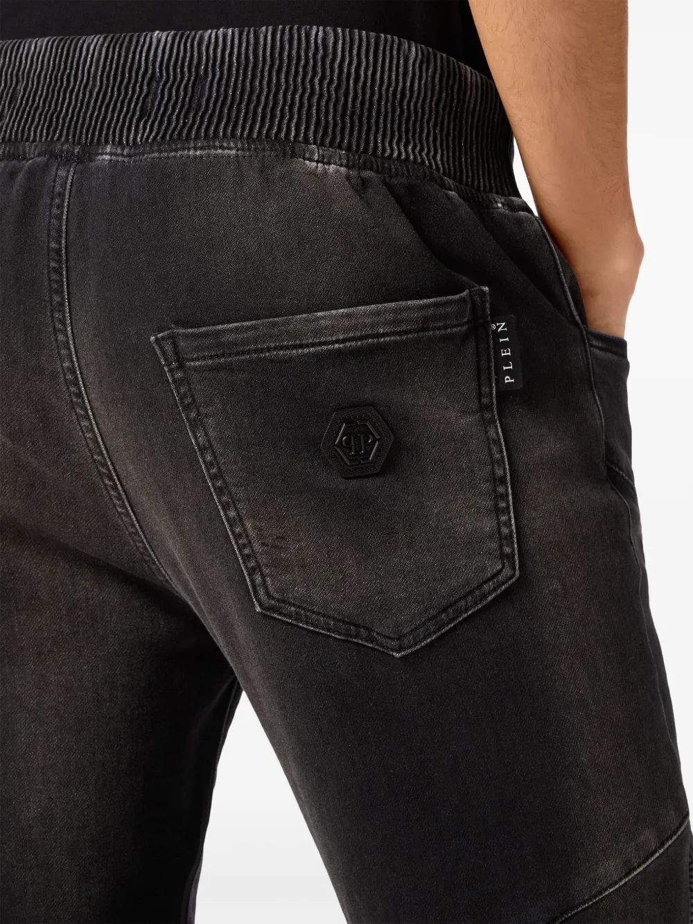 Philipp Plein Jeans met toelopende pijpen Zwart