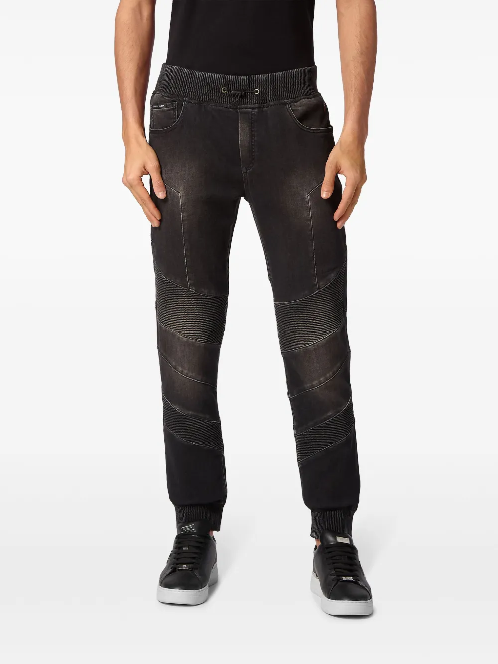 Philipp Plein Jeans met toelopende pijpen Zwart