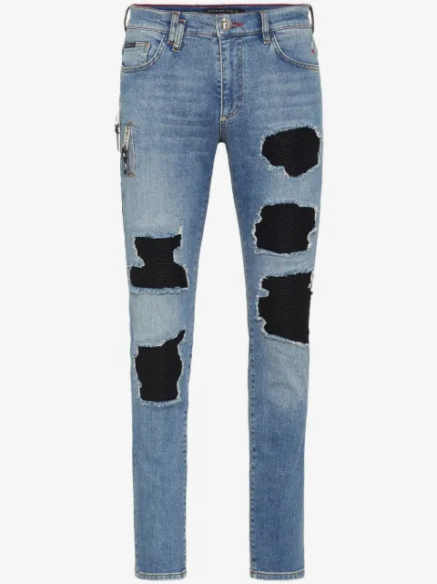 Philipp Plein ripped skinny-fit jeans