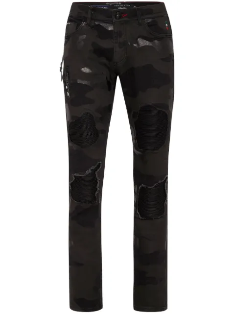 Philipp Plein camouflage-print skinny jeans Men