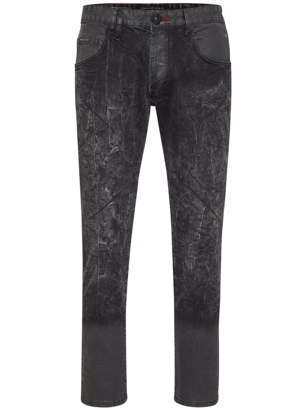 Philipp Plein Skull mid waist skinny jeans Zwart