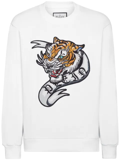 Philipp Plein tattoo-print cotton sweatshirt