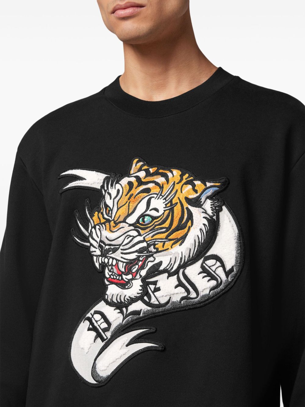 Philipp Plein tattoo-print cotton sweatshirt Men