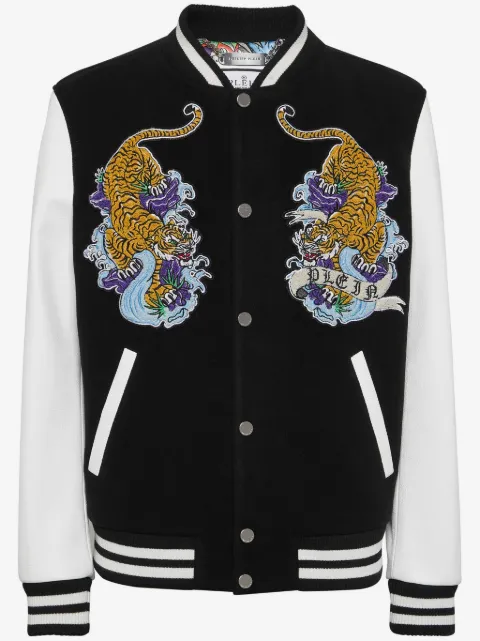 Philipp Plein tattoo-patches bomber jacket