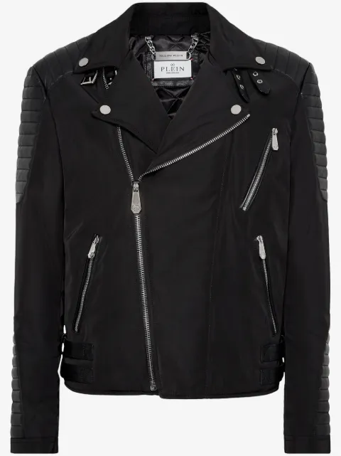 Philipp Plein Bikerjacke aus Leder