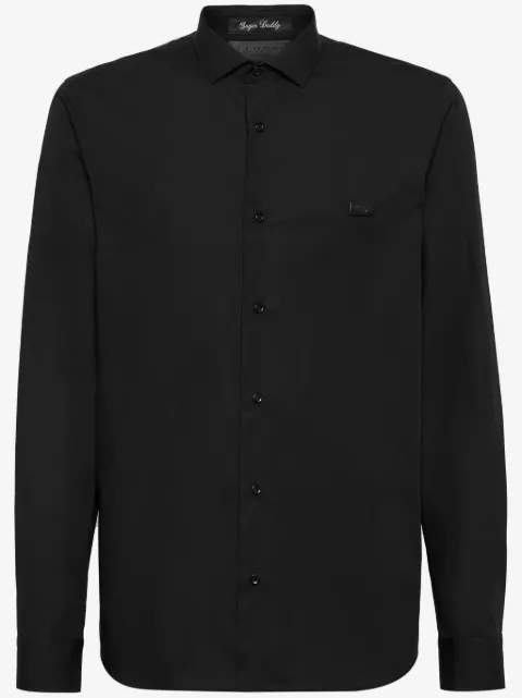 Philipp Plein tiger-print crystal-embellished shirt