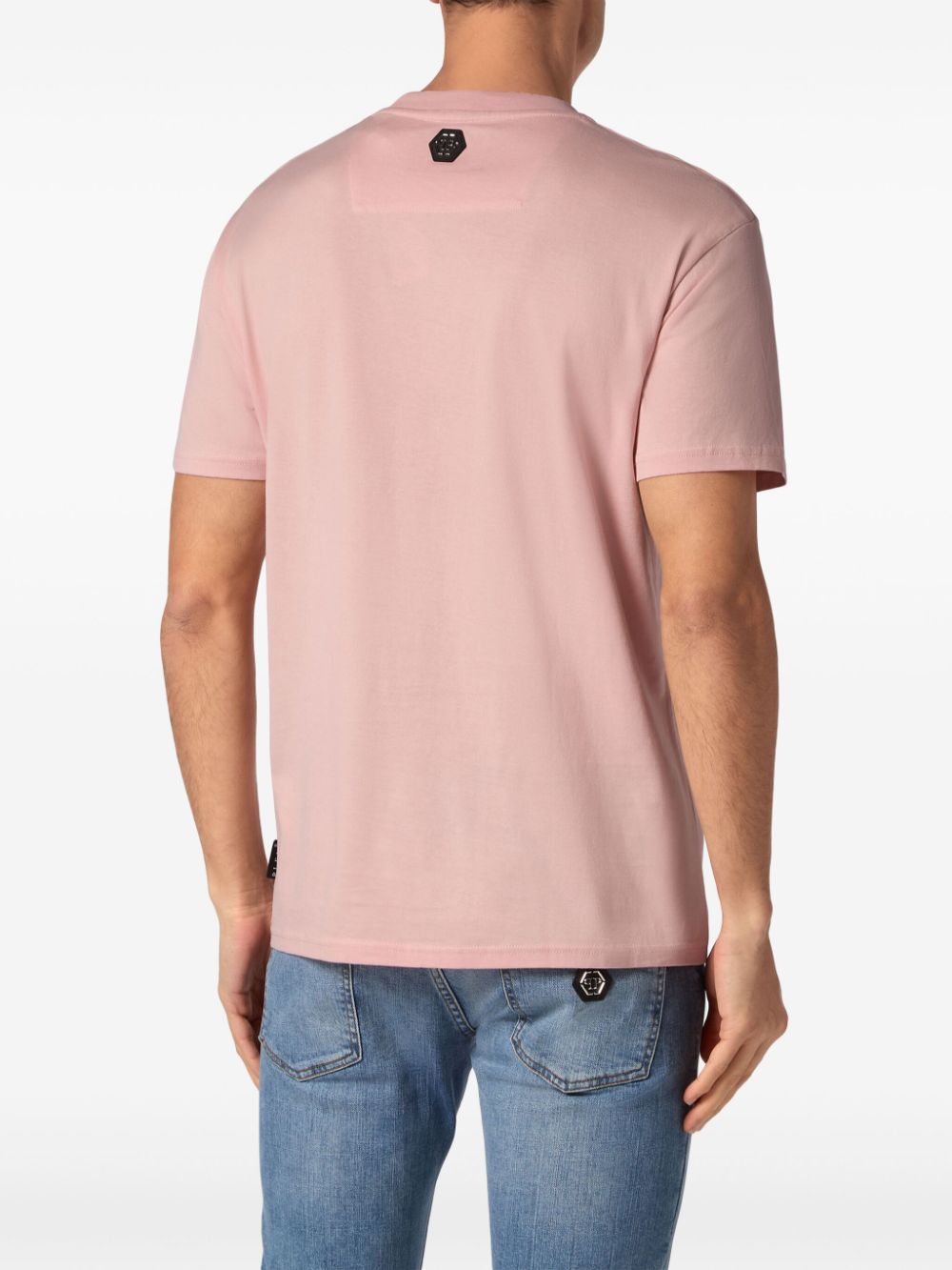 Shop Philipp Plein Ss Tattoo Round Neck T-shirt In Pink