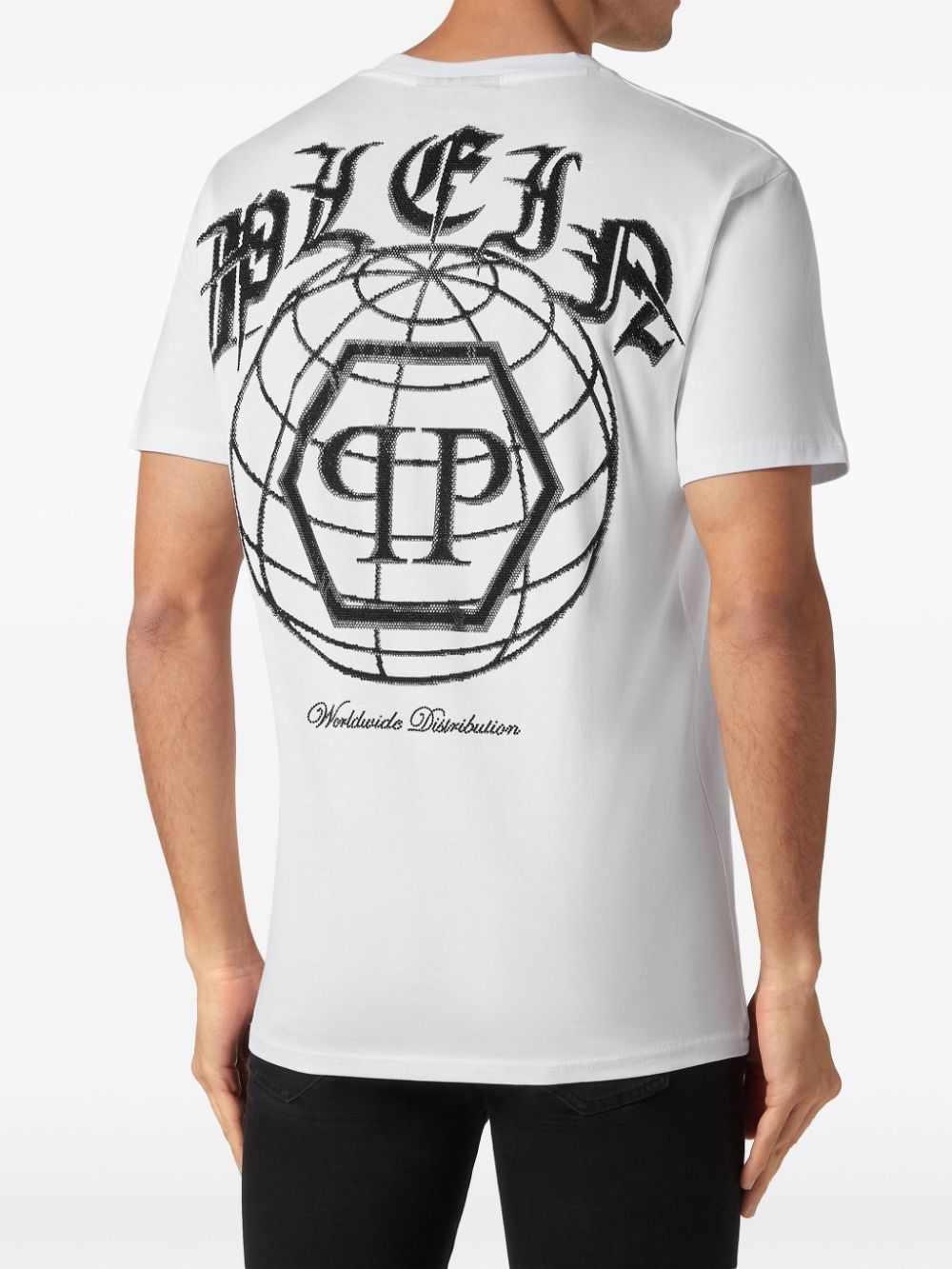 Philipp Plein logo-embellished cotton T-shirt Men