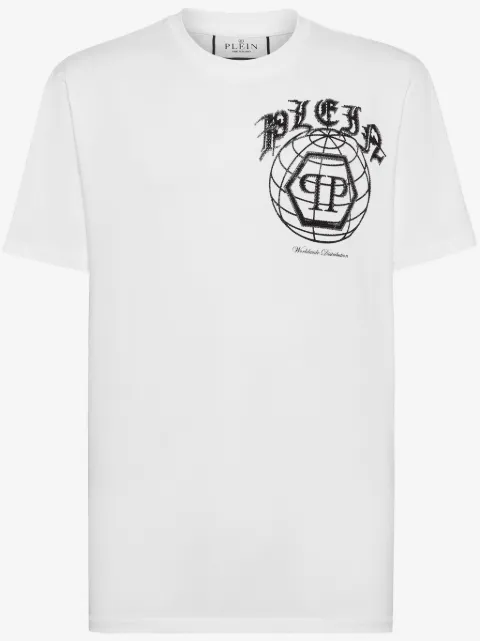 Philipp Plein T-Shirt mit Logo-Verzierung