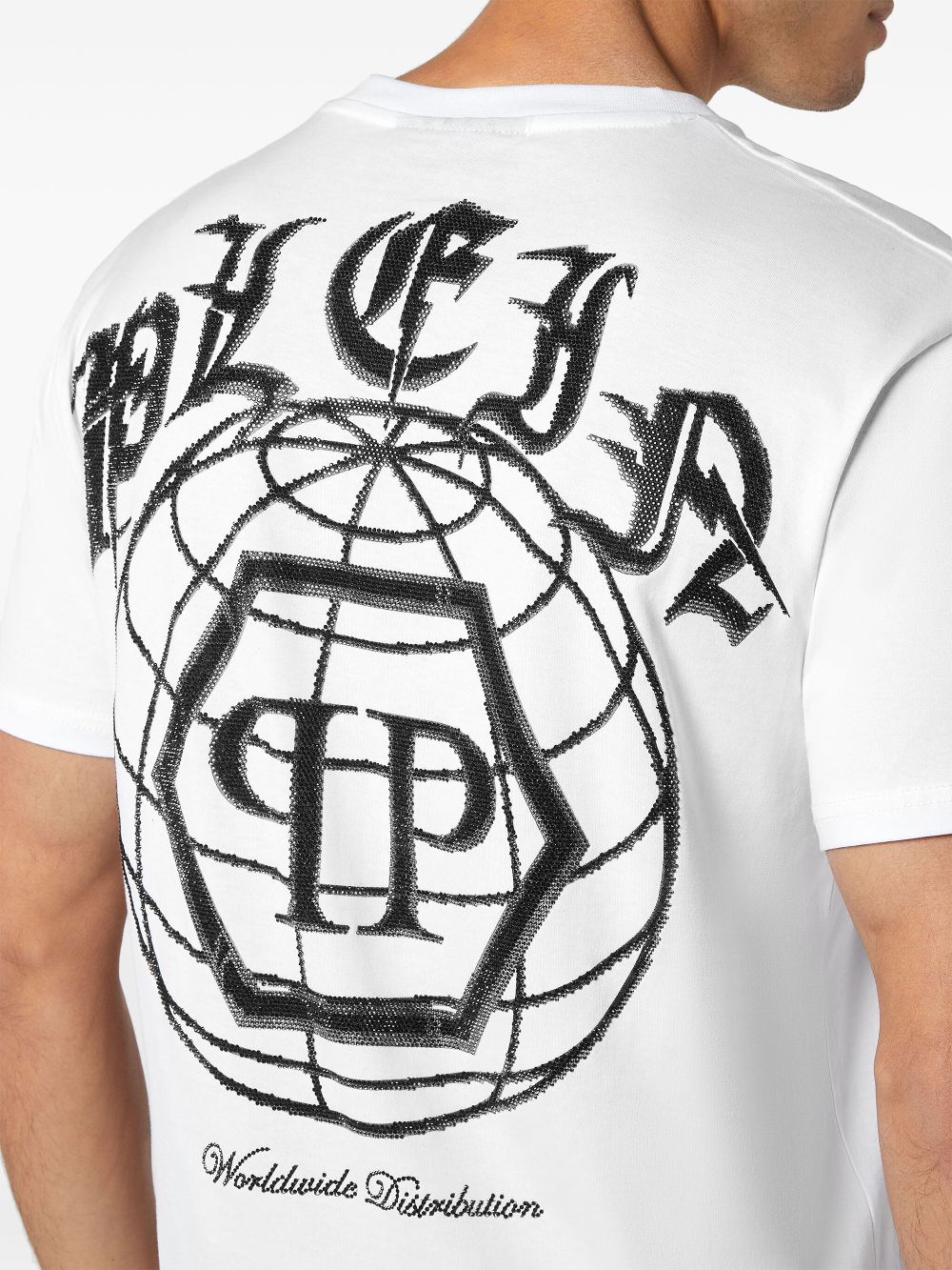 Philipp Plein logo-embellished cotton T-shirt Men