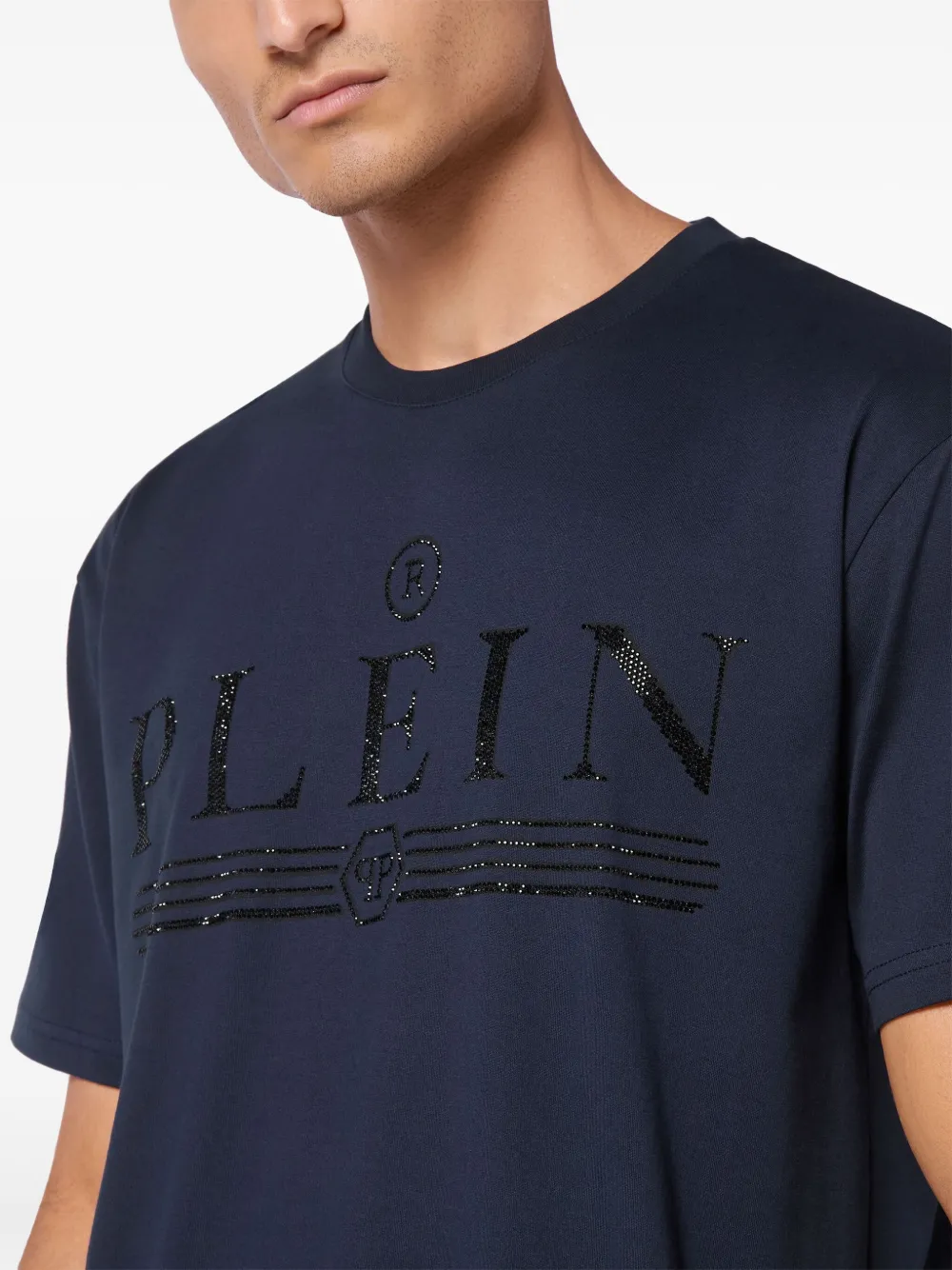Philipp Plein SS Tattoo T-shirt Blauw