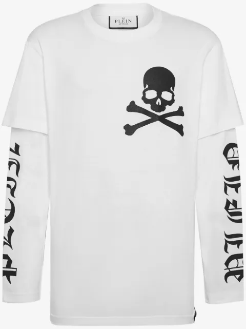 Philipp Plein playera con motivo Skull
