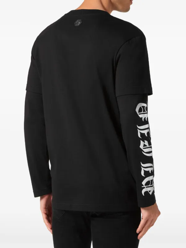 Hexagon-logo leather belt