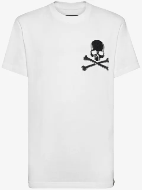 Philipp Plein skull-print cotton T-shirt