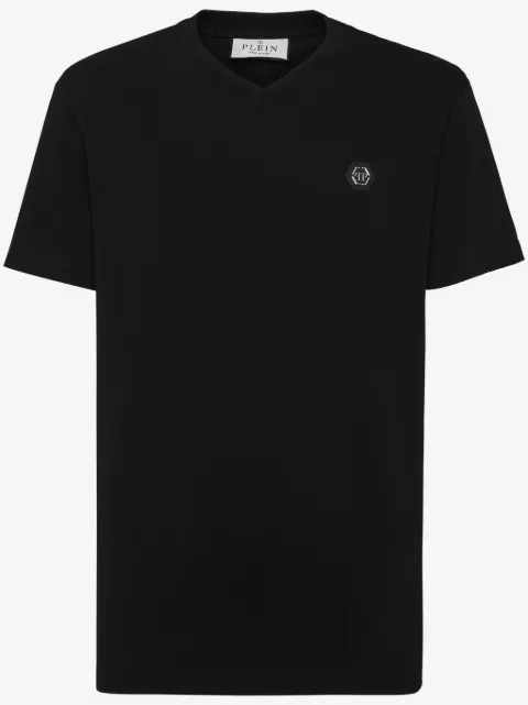 Philipp Plein playera con aplique del logo