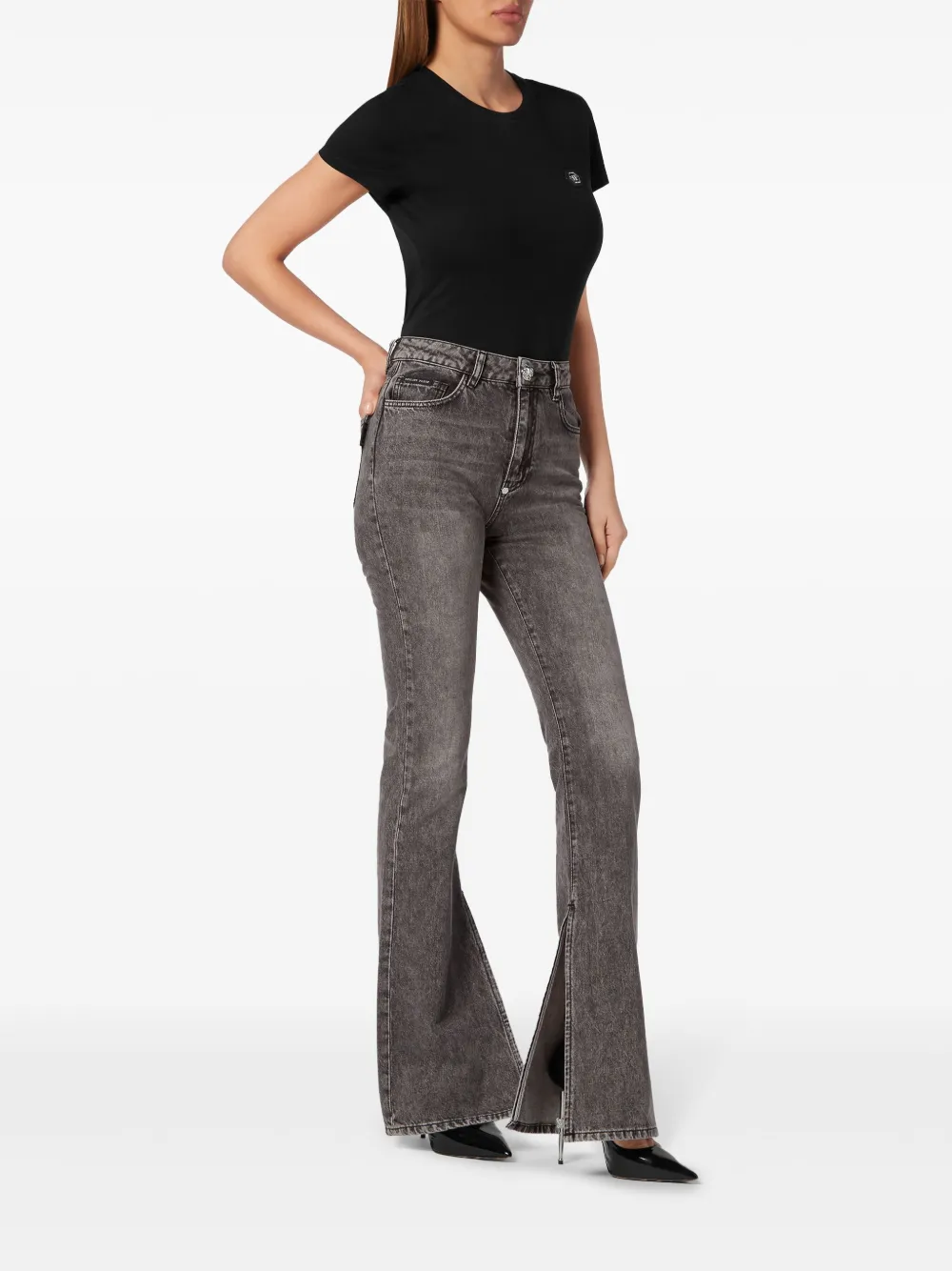 philippplein Philipp Plein High waist jeans - Grijs