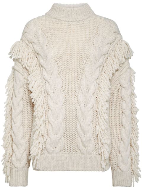 Philipp Plein skull-embroidered cable-knit jumper Women