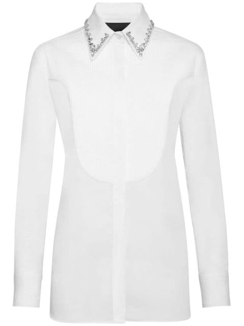 Philipp Plein embellished long-sleeve shirt 