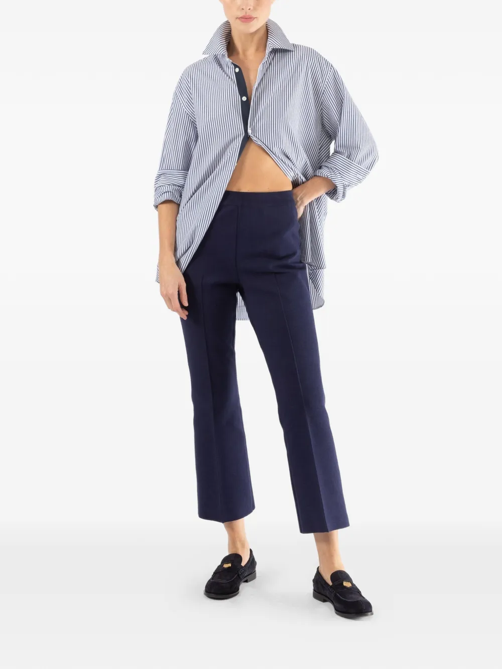 High Sport Kick pull-on cropped trousers - Blauw