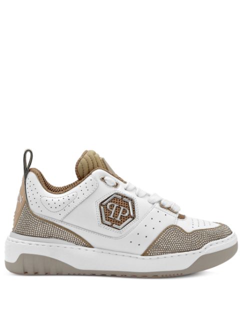 Philipp Plein crystal-embellished low-top sneakers Women